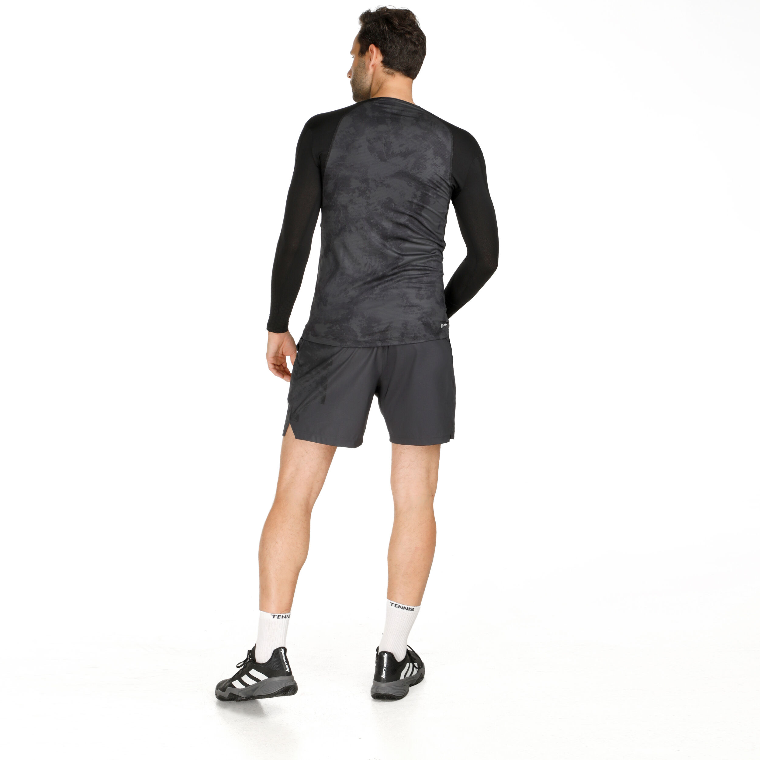 adidas Paris Haut Manches Longues Hommes - Gris Foncé, Noir