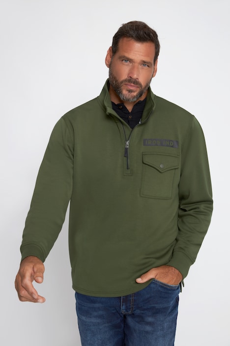 Troyer, FLEXNAMIC®, Stehkragen mit Zipper, Interlock-Jersey