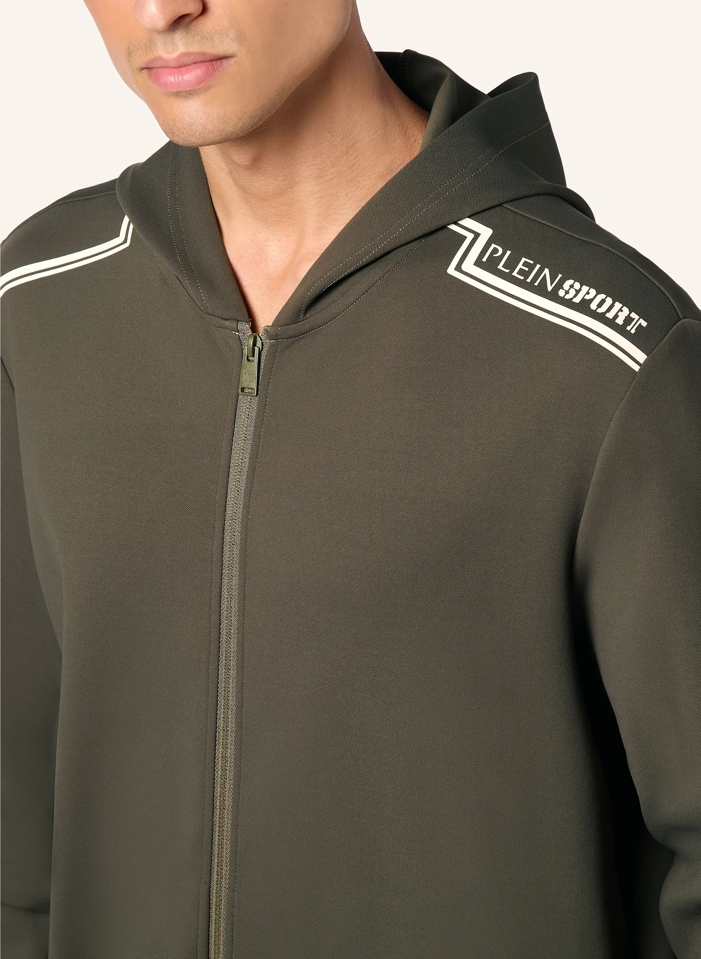 PLEIN SPORT Sweatjacke mit Kapuze