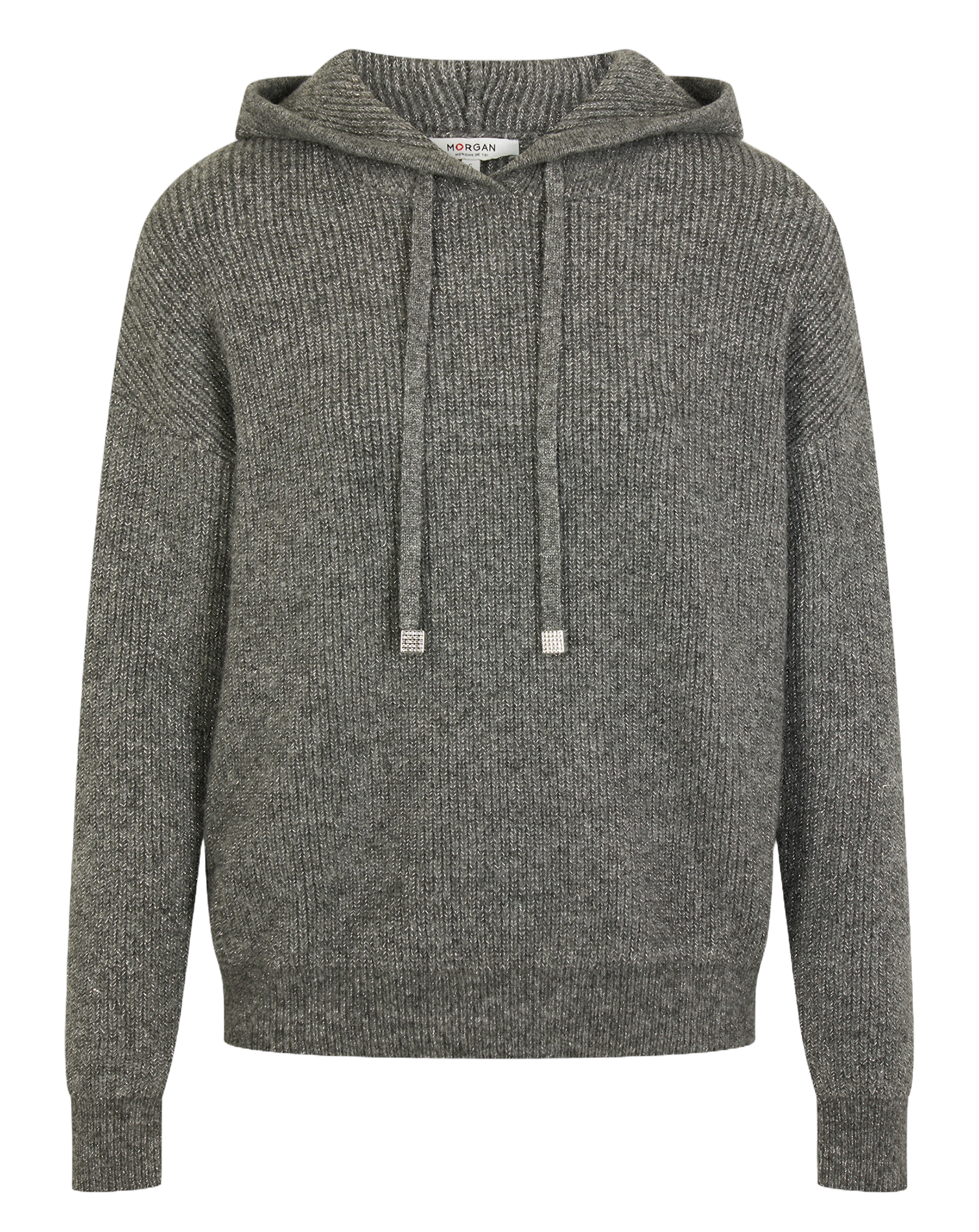 MNOIX - Pull droit à capuche| Gris