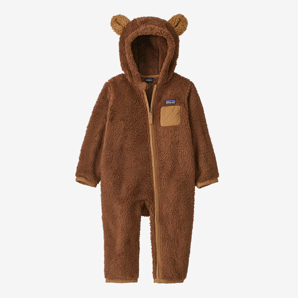 Baby-Fell-Strampeldecke mit Fellmotiven