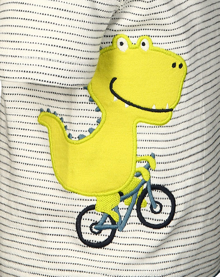 T-Shirt SPORTY DINO in creme/navy