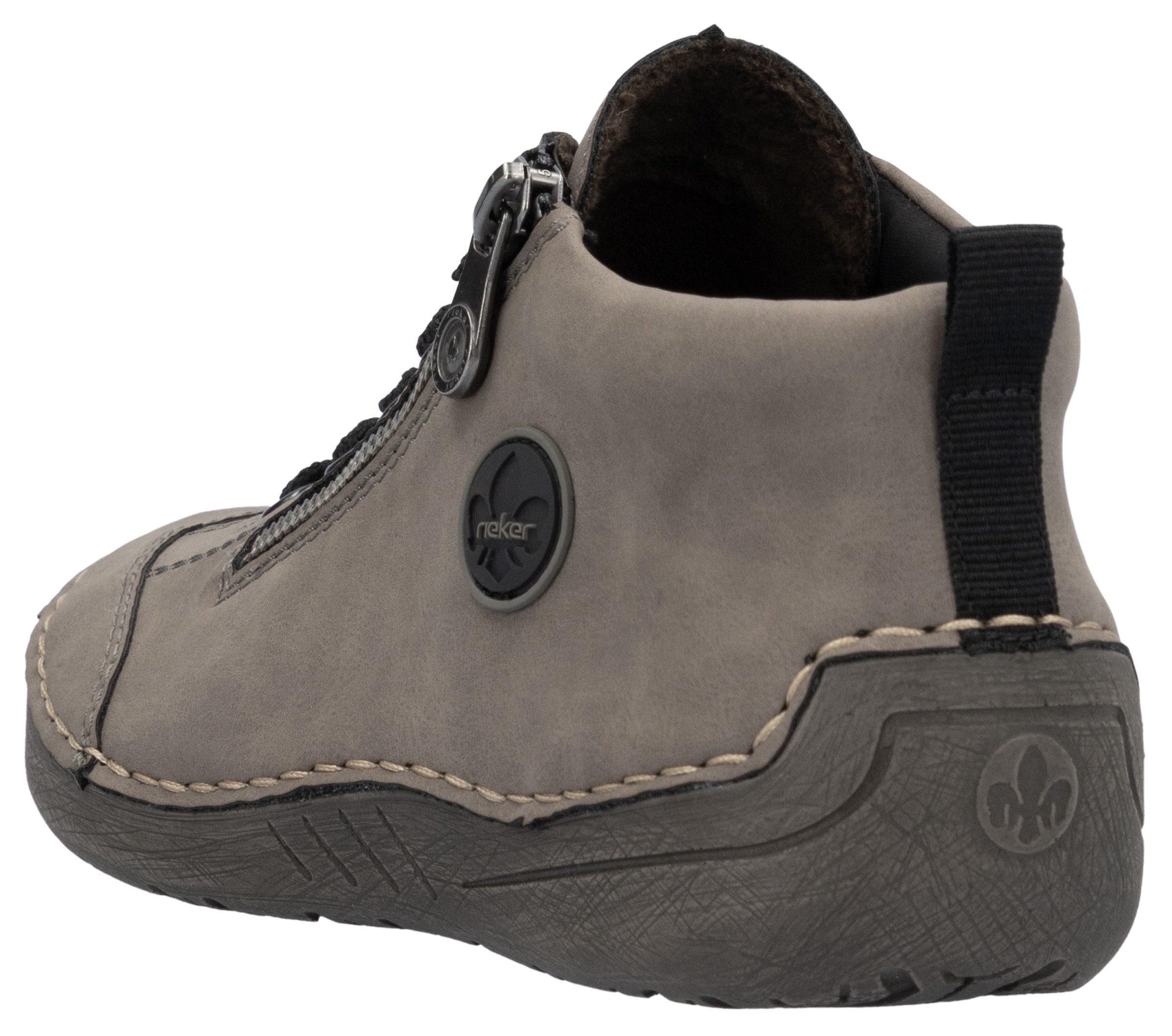 Rieker Schnürboots  Sneaker, Schnürschuh, Outdoorschuh mit Reissverschluss