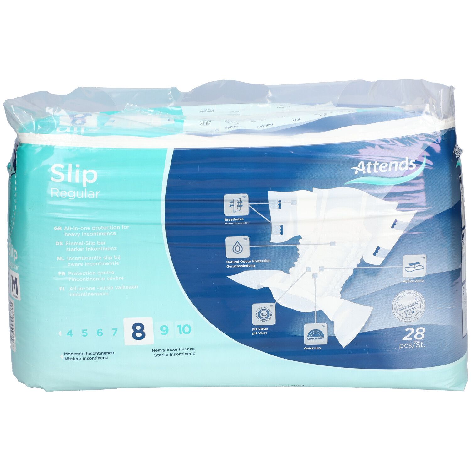 Attends® Slips Regular 8 M
