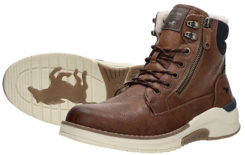 Mustang Veterschoenen Hoog cognac
