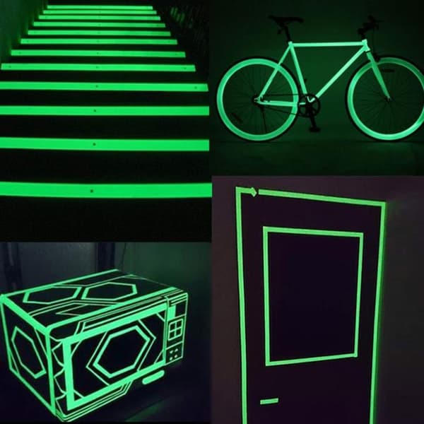 Självlysande Tejp Gul / Glow in the Dark - 1 cm x 3 meter