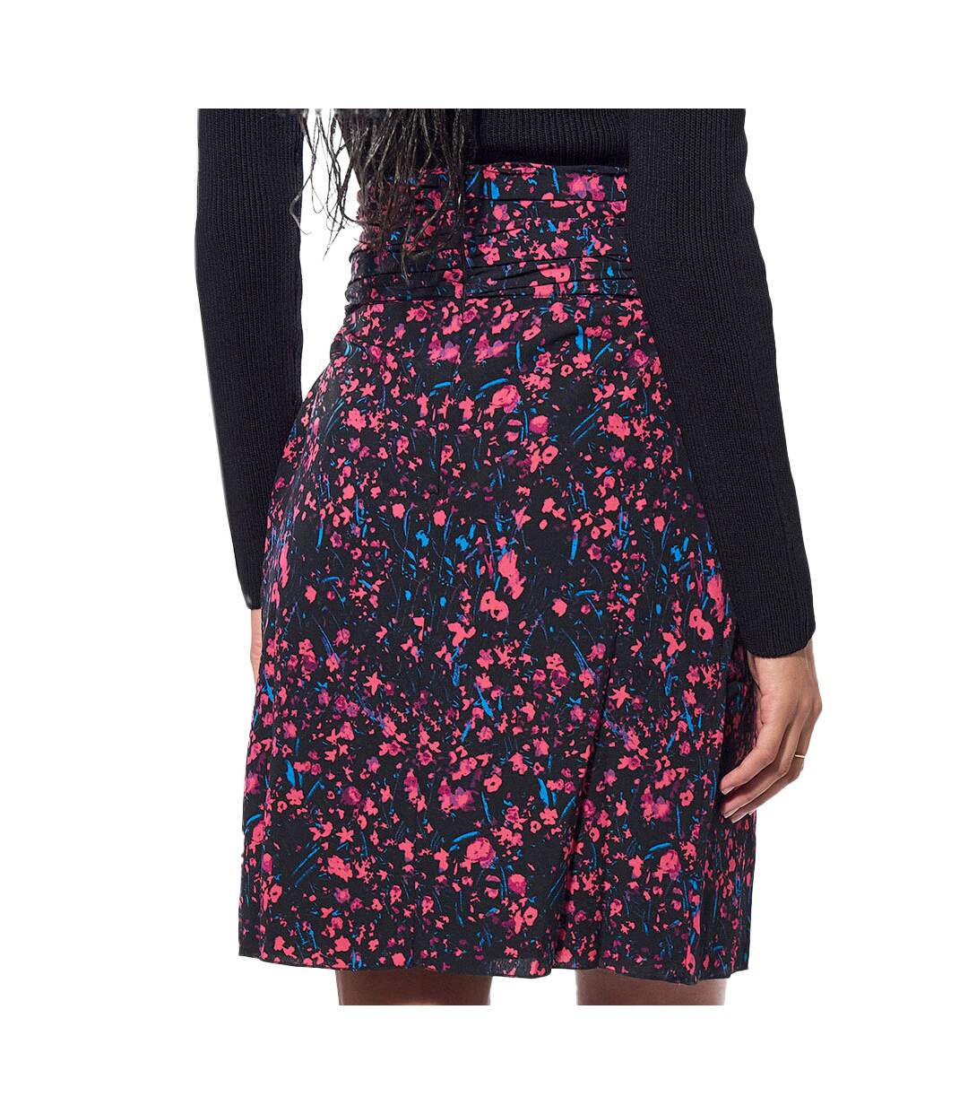 Jupe Noir à fleurs Femme Kaporal Bakar