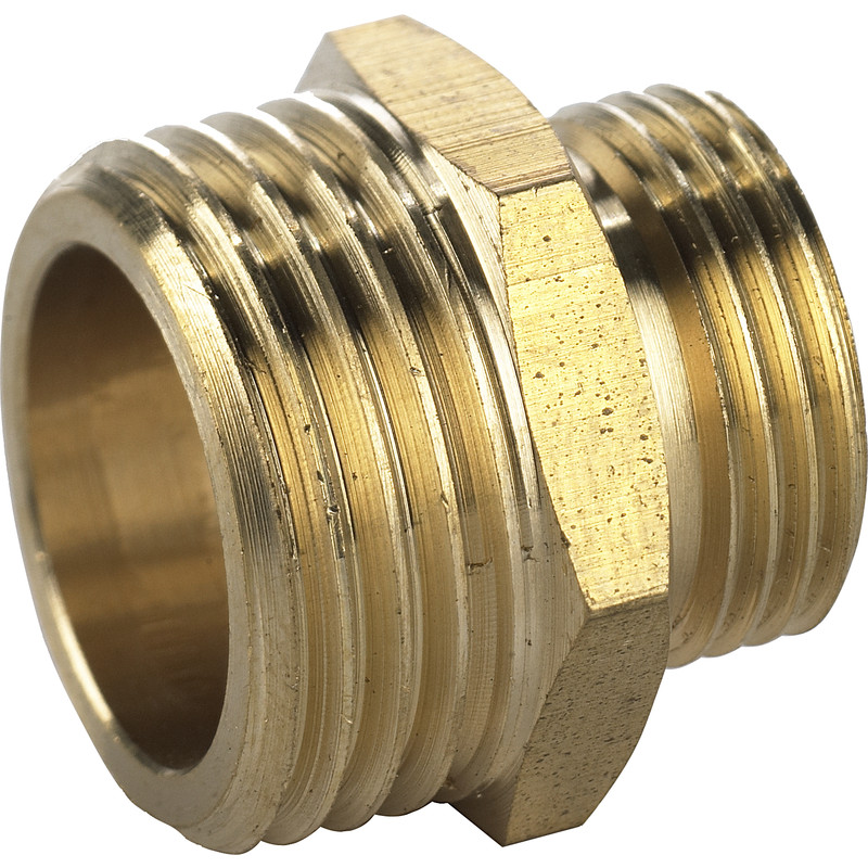 BPE Gasdraadfitting verloopnippel 3/8