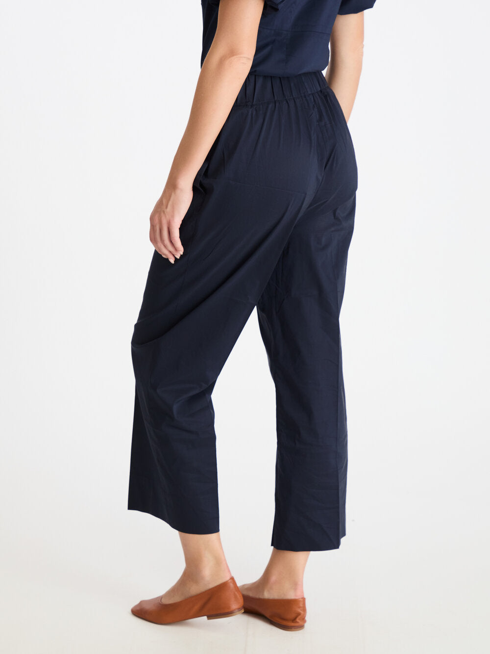 Neo Noir  Yana Poplin bukser - Navy