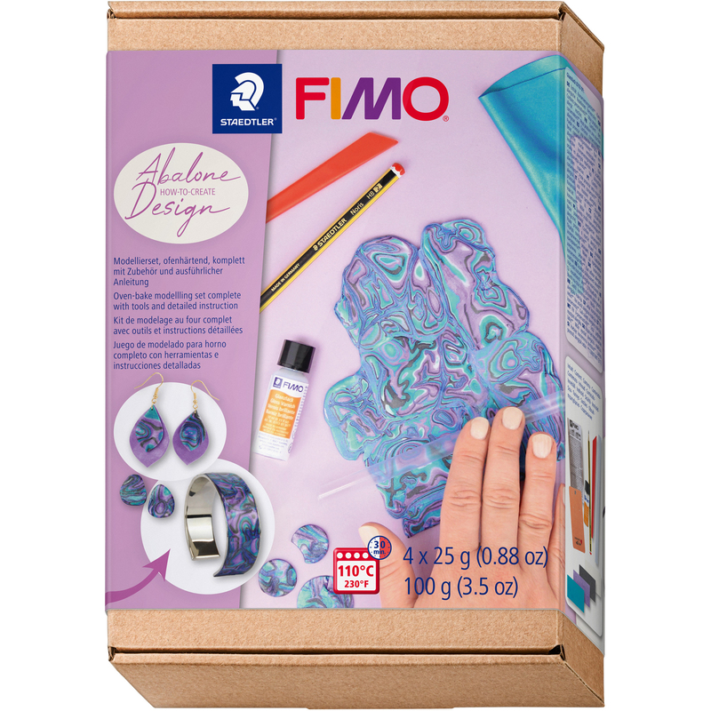 FIMO Modellierset soft, Abalone Design, 4 x 25 g, assortiert