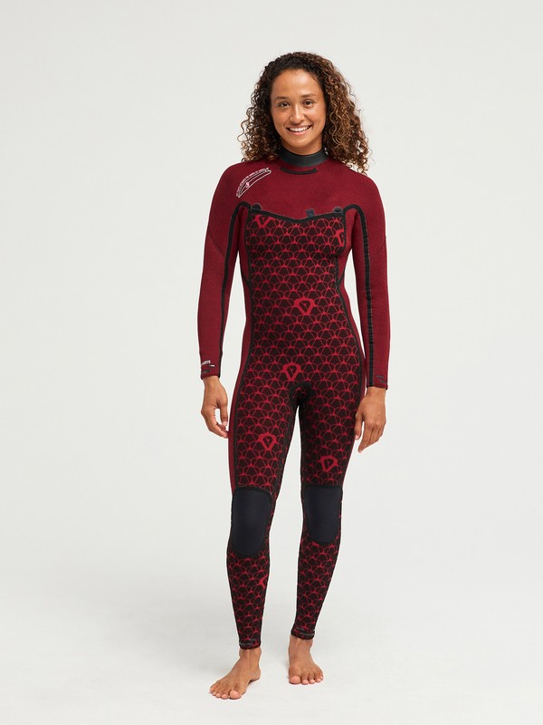 4/3 Elite Xtra Warm Combinaison de surf zip poitrine Noir Femme
