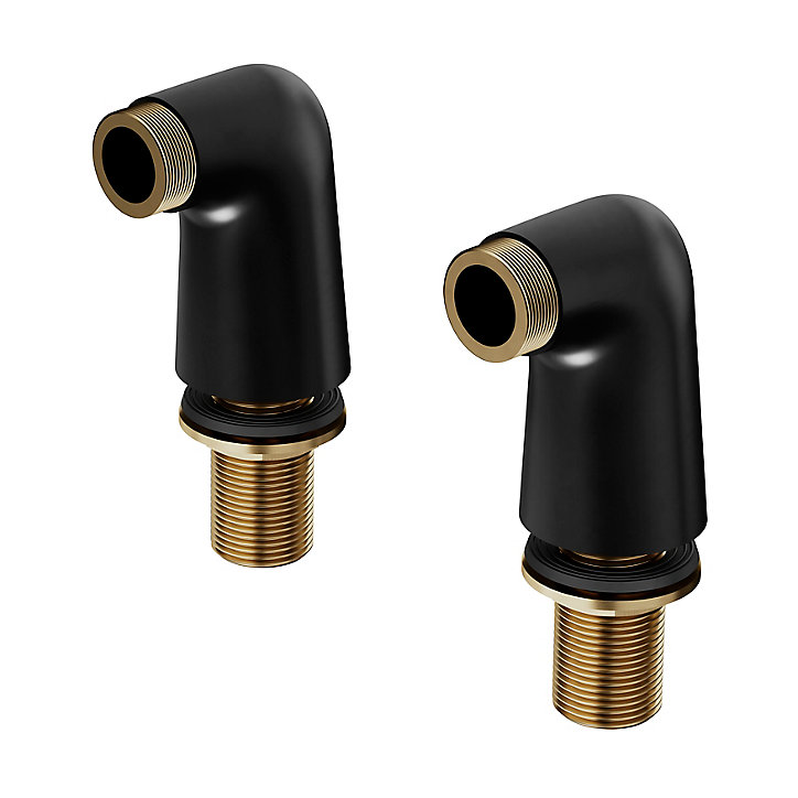 Lot de 2 colonnettes GoodHome Mâle - Mâle coloris noir