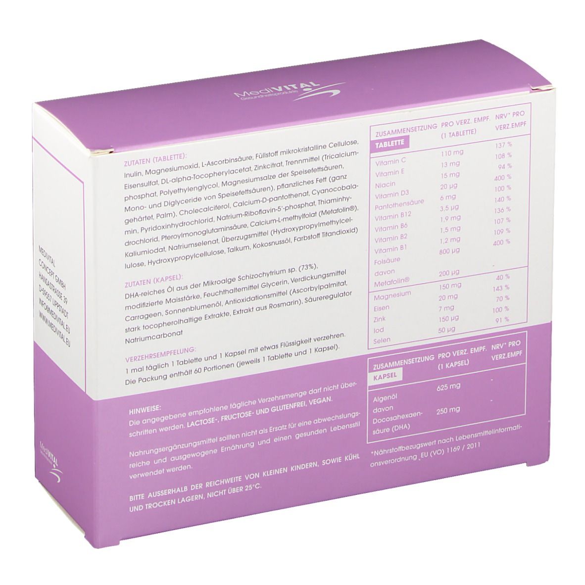 MediVital Gravida vegane Kapseln