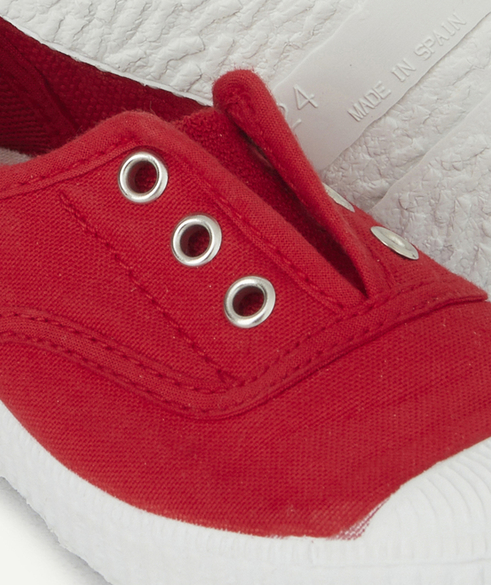 CIENTABASKETS EN TOILE GARÇON ROUGES