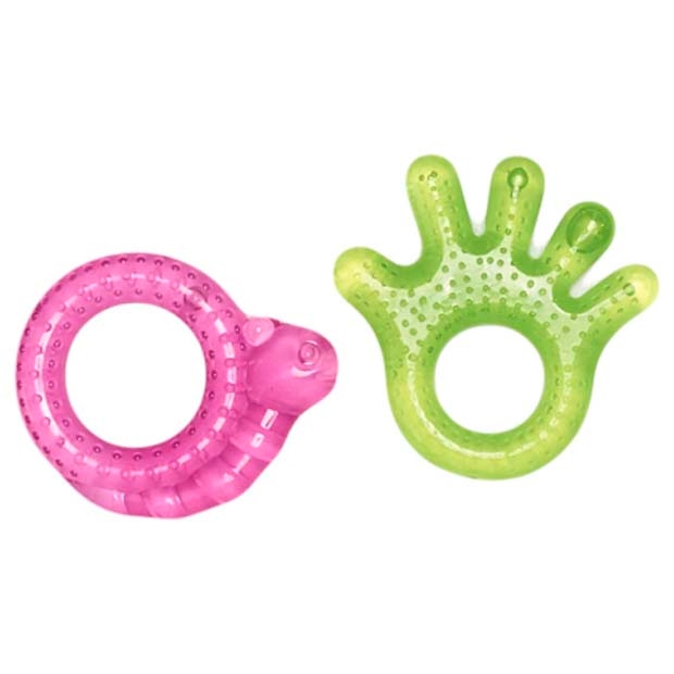 Prénatal bijtring slang en hand naturel