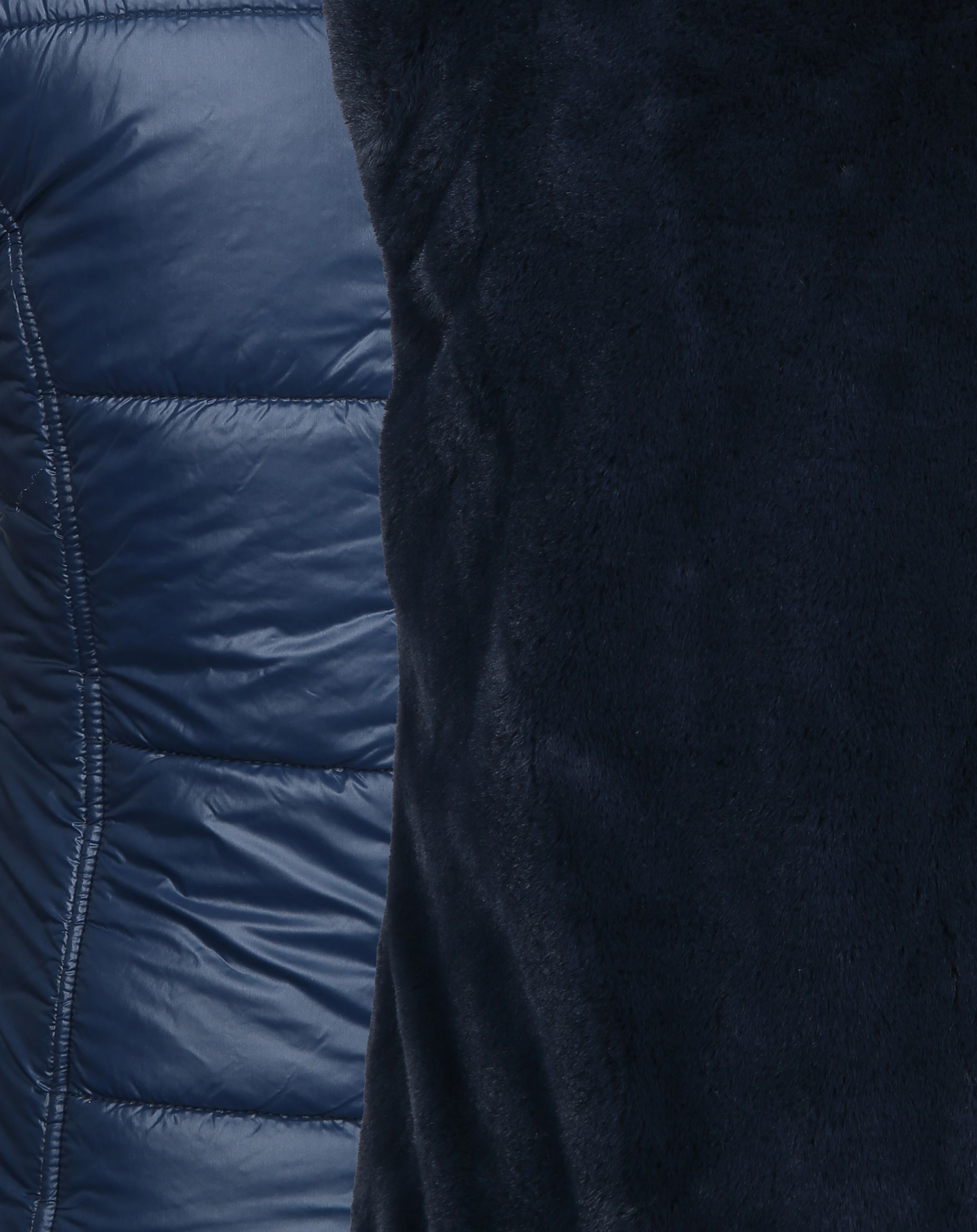 Steppweste PLUSH zum Wenden in dark navy