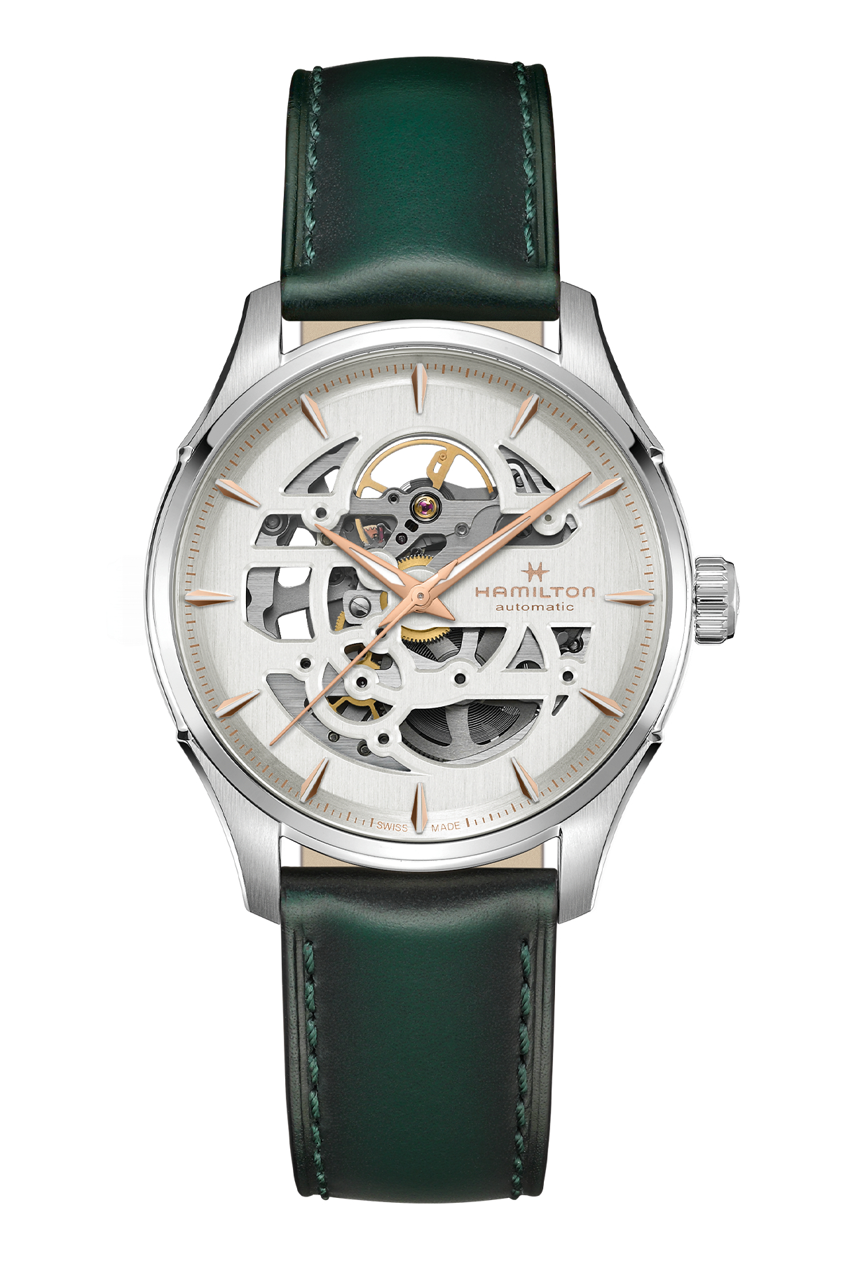 Hamilton Jazzmaster Skeleton Auto Grün H42535810