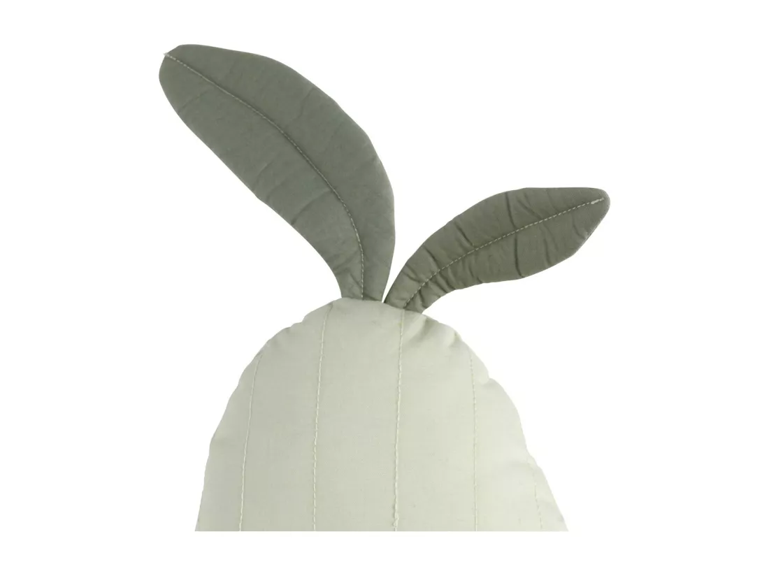 Coussin déco poire 23x36cm en coton Vert tilleul