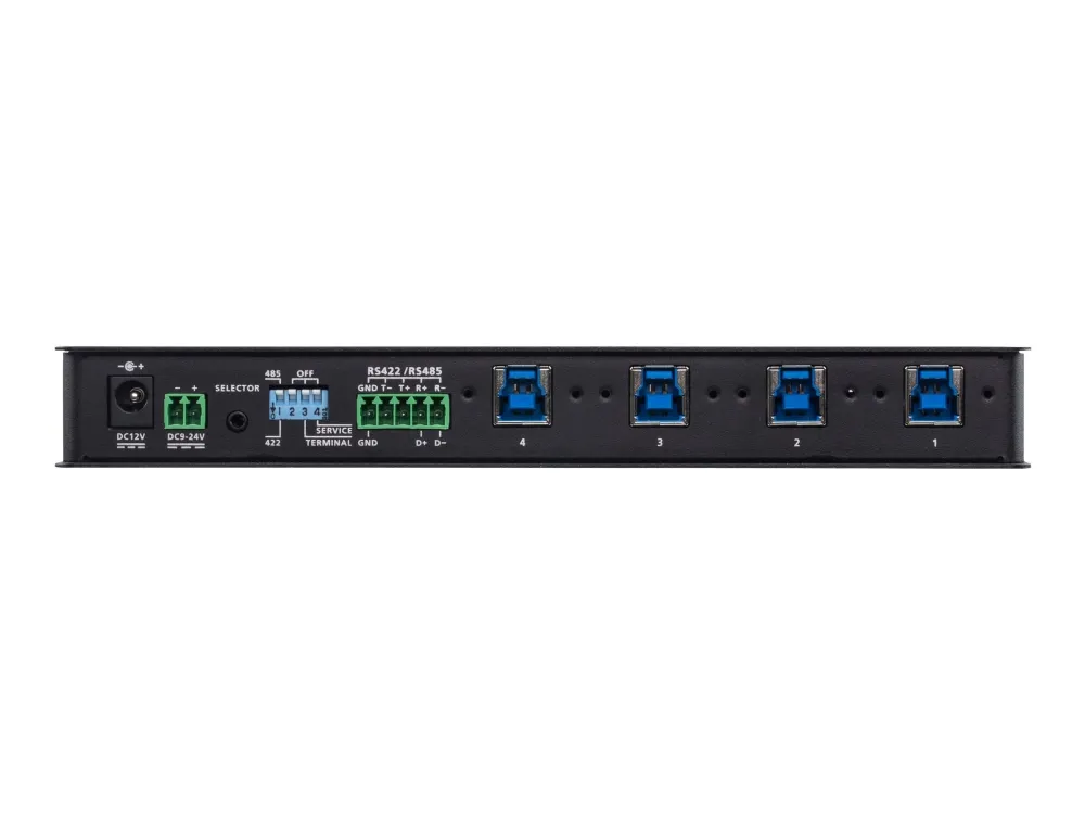 ATEN US3344I - USB sharing switch til periferiudstyr - 4 x USB 3.2 Gen 1 - desktop, monterbar på stativ