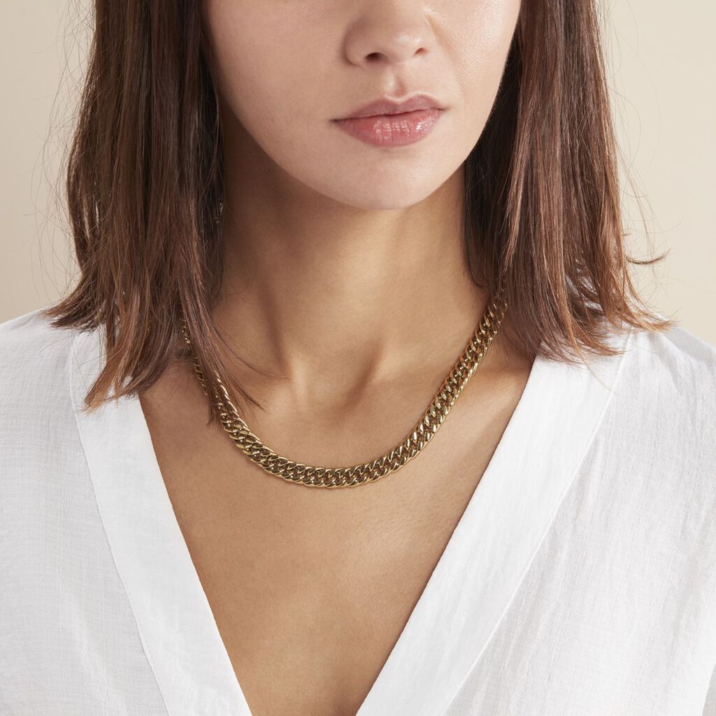 Collier Acier Doré Jonie