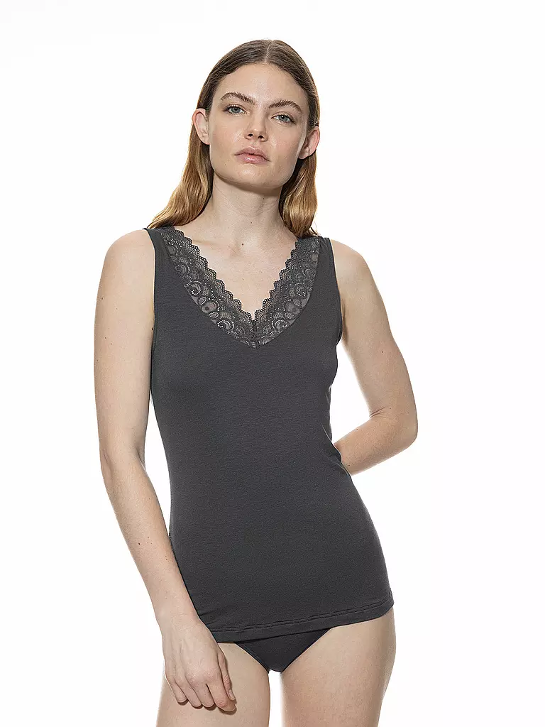 MEY Top AMI thunder grey grau