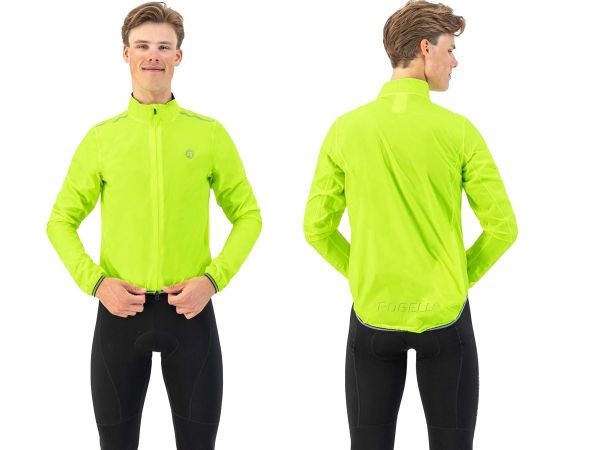 Rogelli Essential Regnjakke, Fluor