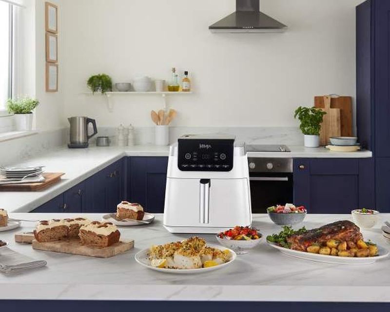 Ninja Airfryer Max Pro liter 6 Kookprogramma' in Hoogte Verstelbare Plaat 2024 Model AF1WH Wit
