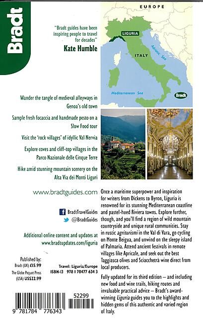 BRADT - BRADT LIGURIA EN ANGLAIS