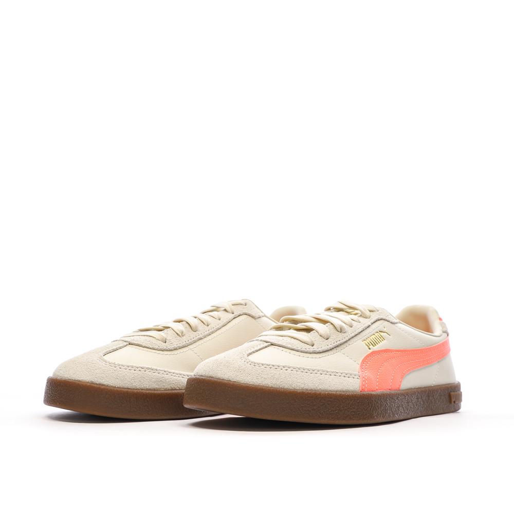 Puma Baskets Beige/Orange Femme Puma Club Ii Era