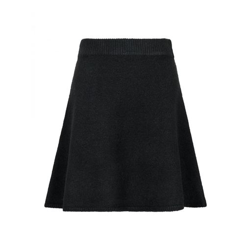 Neo Noir Gisa Striknederdel, Black, 36