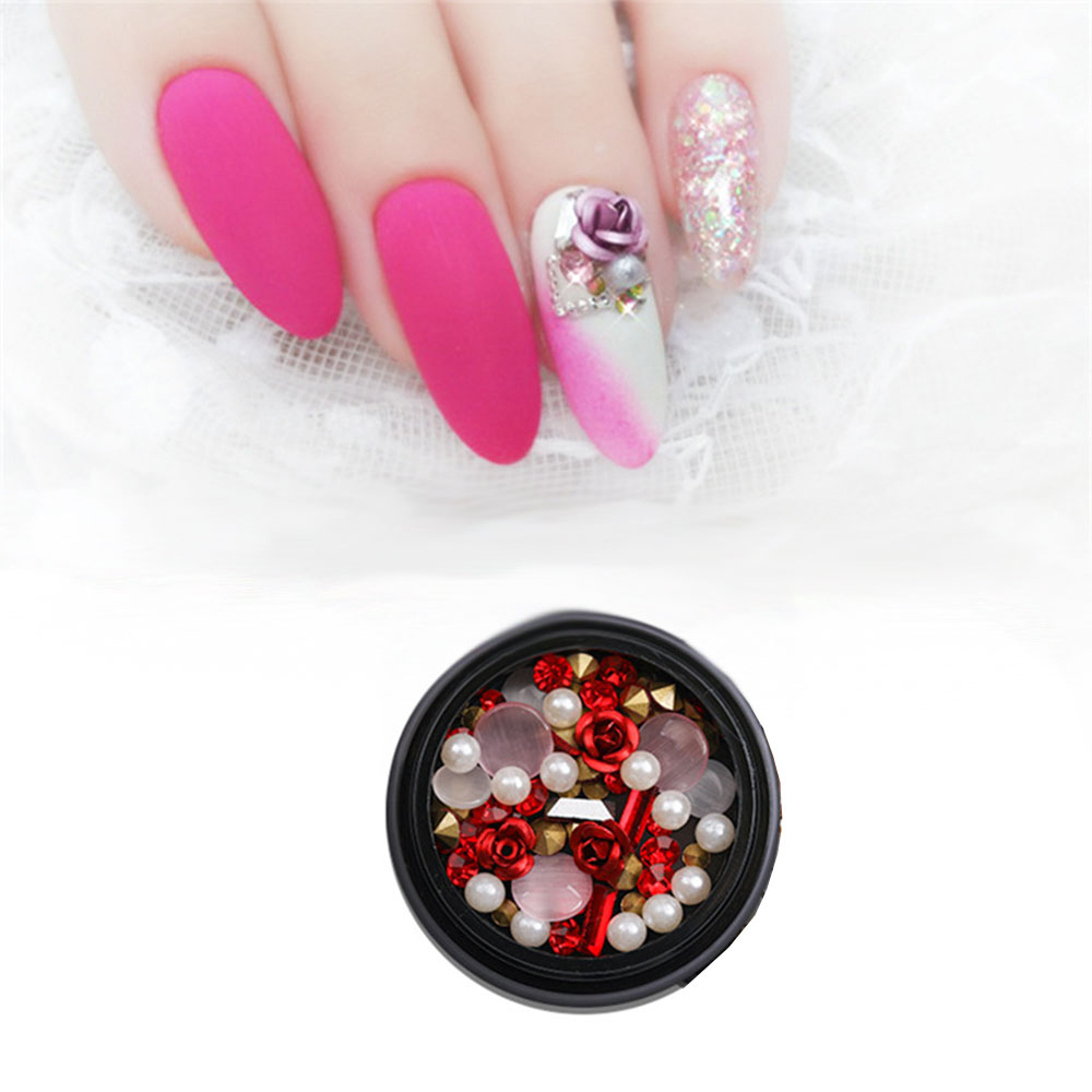 Nail Art Gemischte 3D Nagel Charms Nagel Dekoration für die Maniküre - Style 1