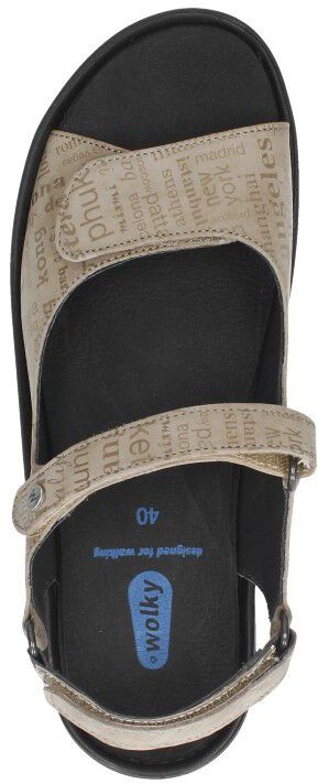 Wolky Sandalen Plat taupe