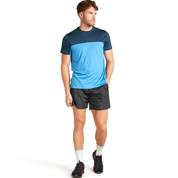 T-shirt randonnée ICEBREAKER M MERINO 125 COOL-LITE SPHERE III SS TEE ARCTIC/ABYSS/CB