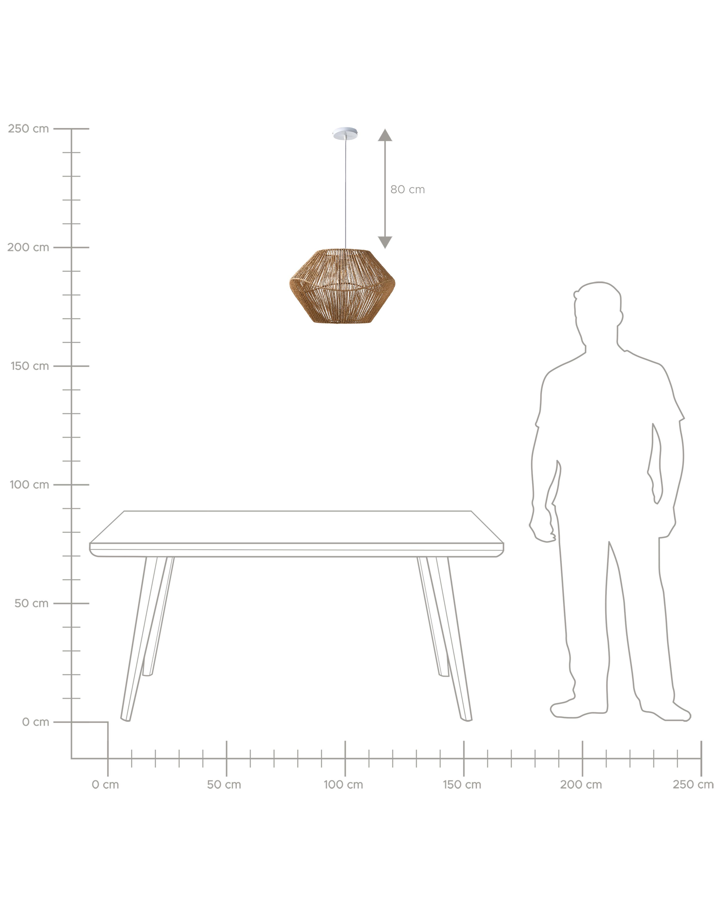 Hanglamp YAMBOU Papierkoord Natuurlijk
