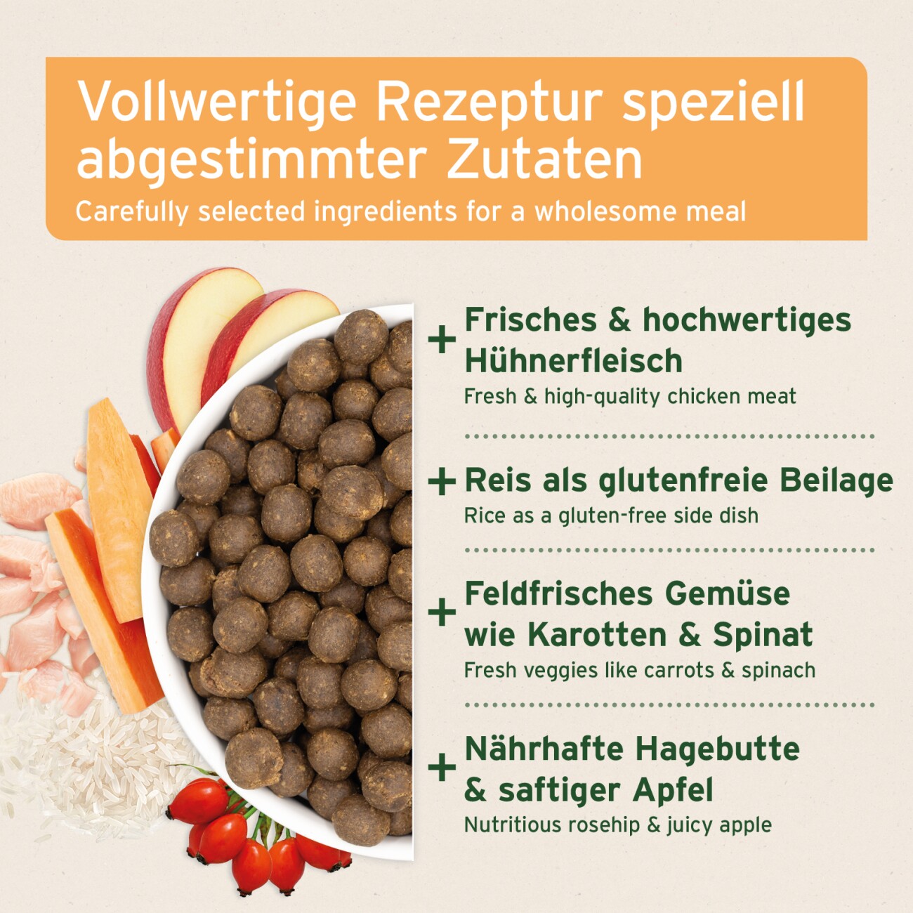 AniForte Trockenfutter LandChicken - Zartes Huhn mit Reis 2 kg