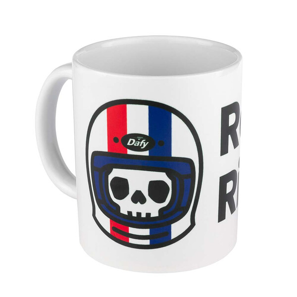 Dafy Moto - Mug Retro Rider Blanc / Noir / Rouge / Bleu