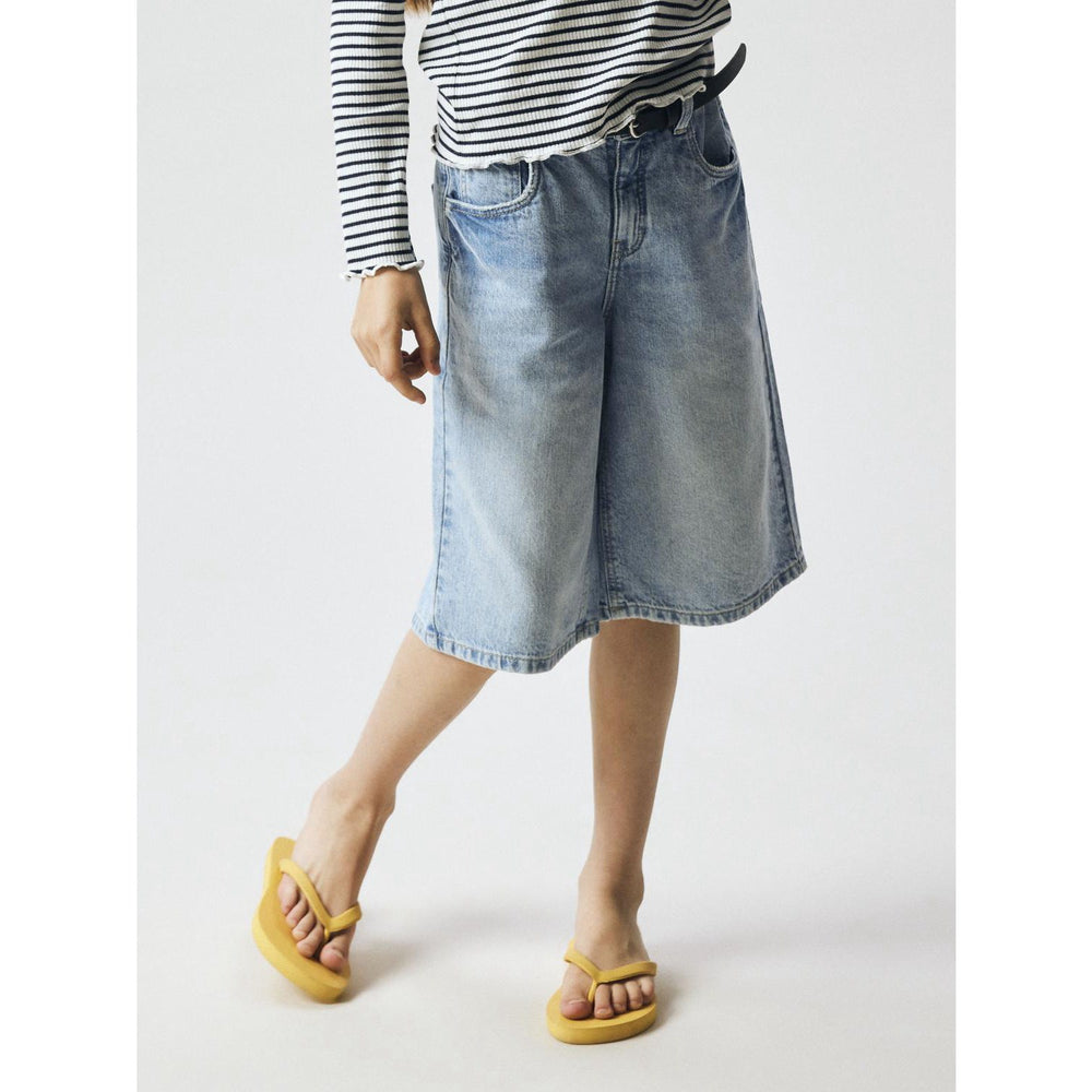 Køb Name It Light Blue Denim Nkfbella Dnm Jorts 2227-Mj Lnoos