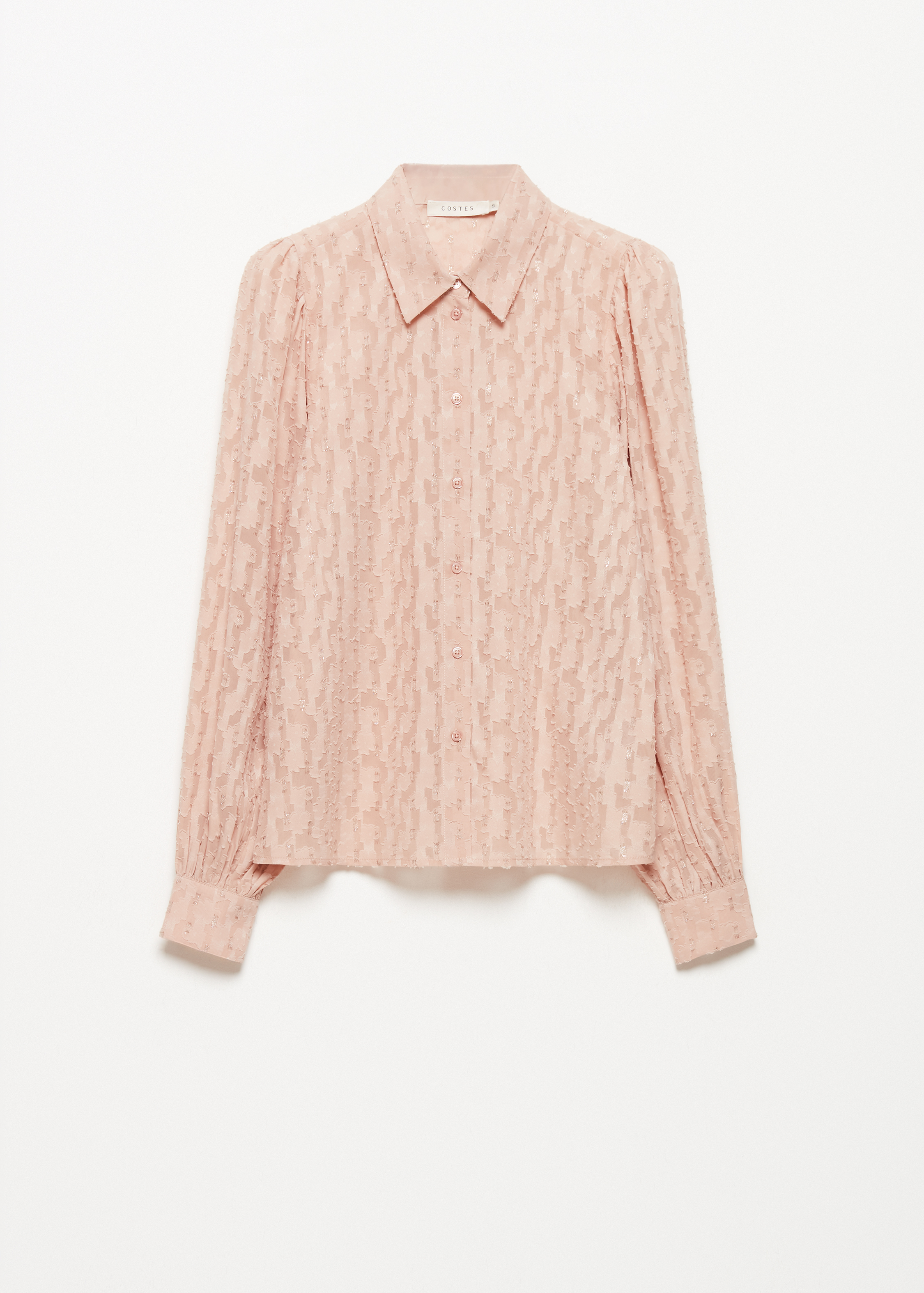 Blouse met glitter plumetis