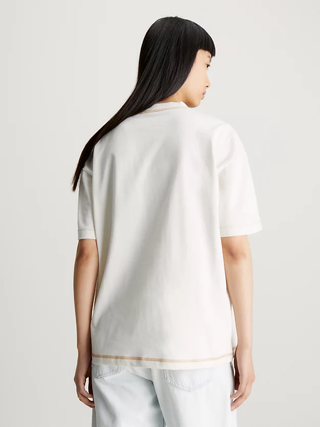 Camiseta boyfriend com monograma