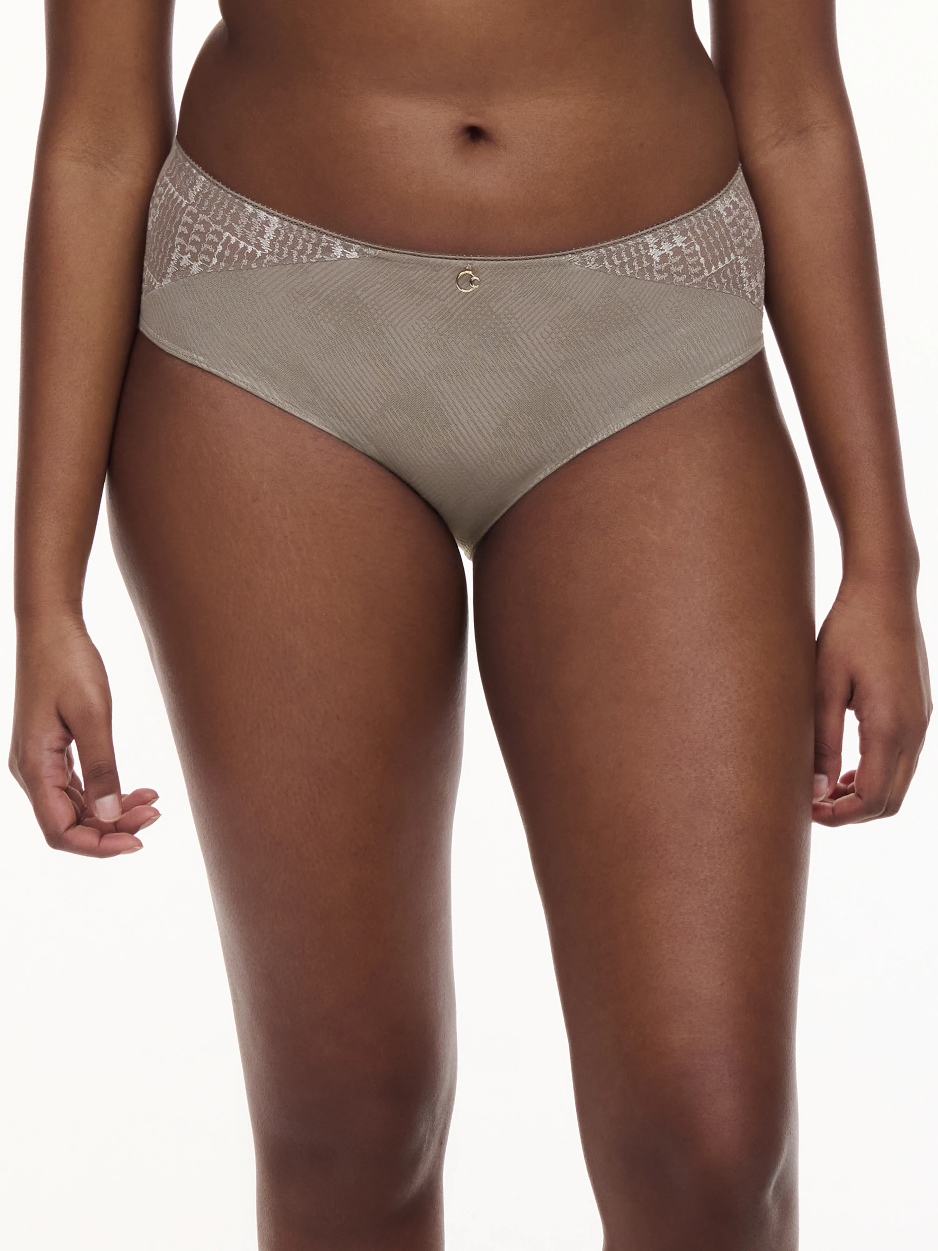 INTRIGUE - Culotte broderie | Gris