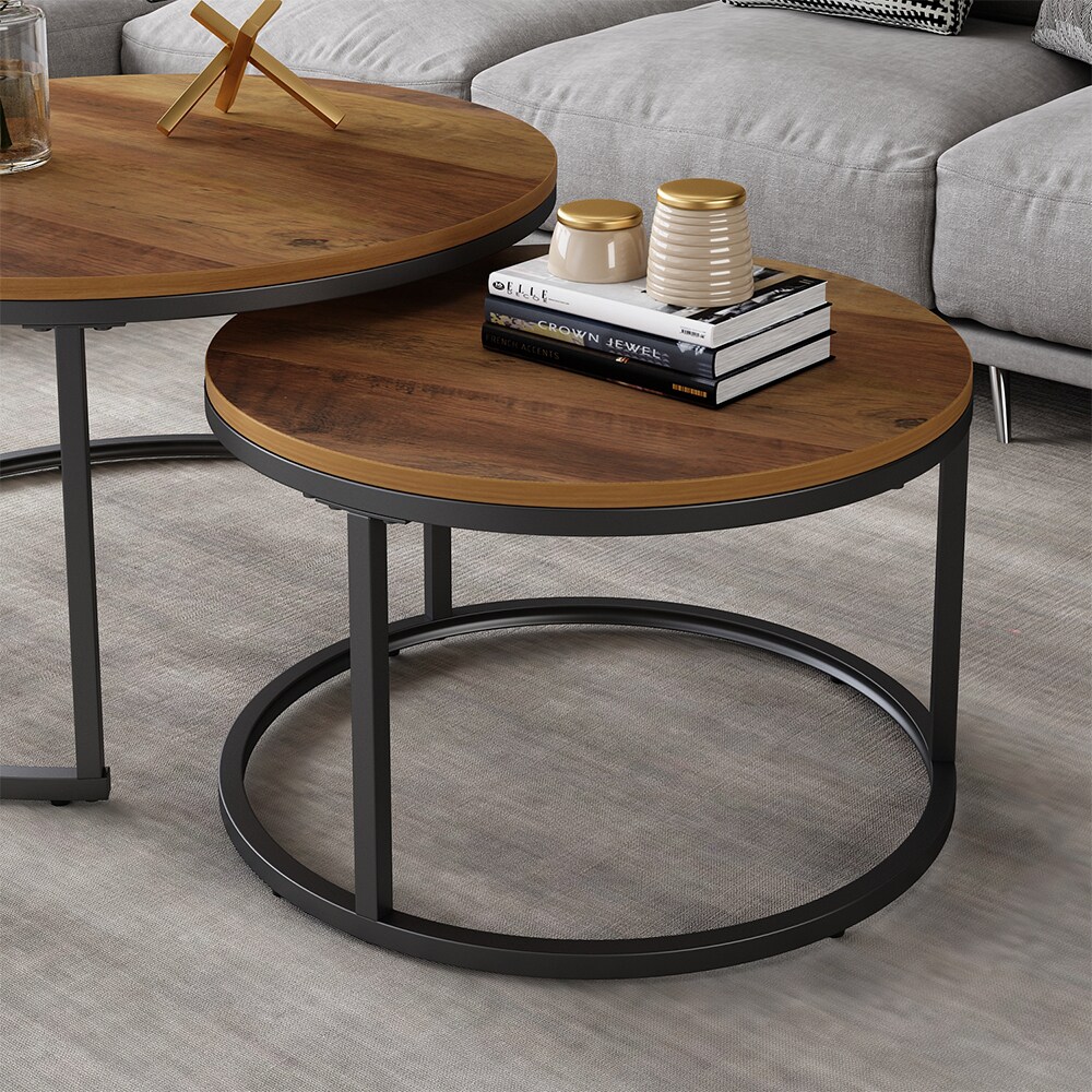 Vicco Couchtisch Montreal Holz Marmor-Optik 77 x 40 cm Wohnzimmertisch 2er-Set