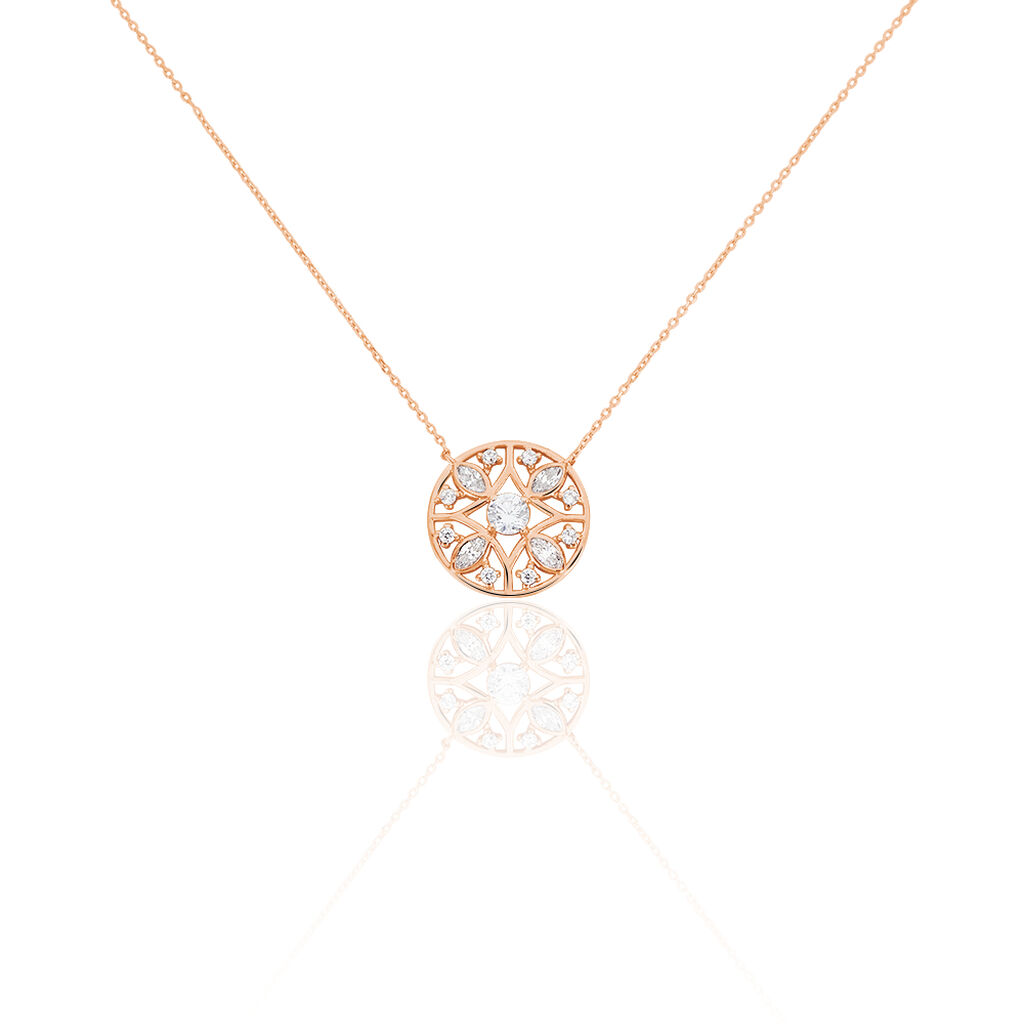 Collier Weena Or Rose Oxyde De Zirconium