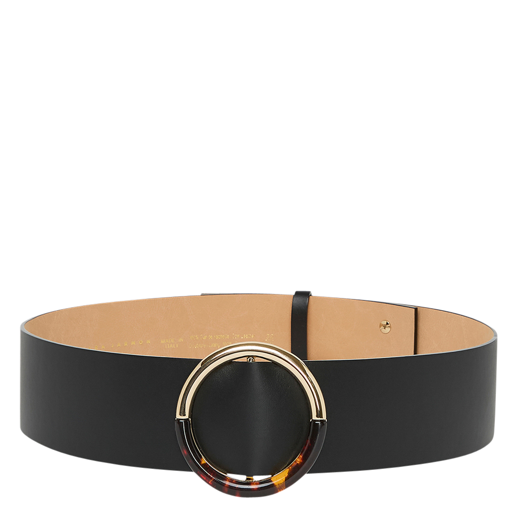 LAUREN - Ceinture boucle en cuir | Noir