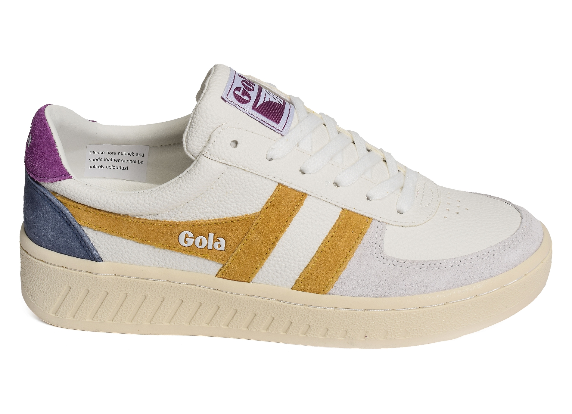 Grandslam trident trainers w blanc violet