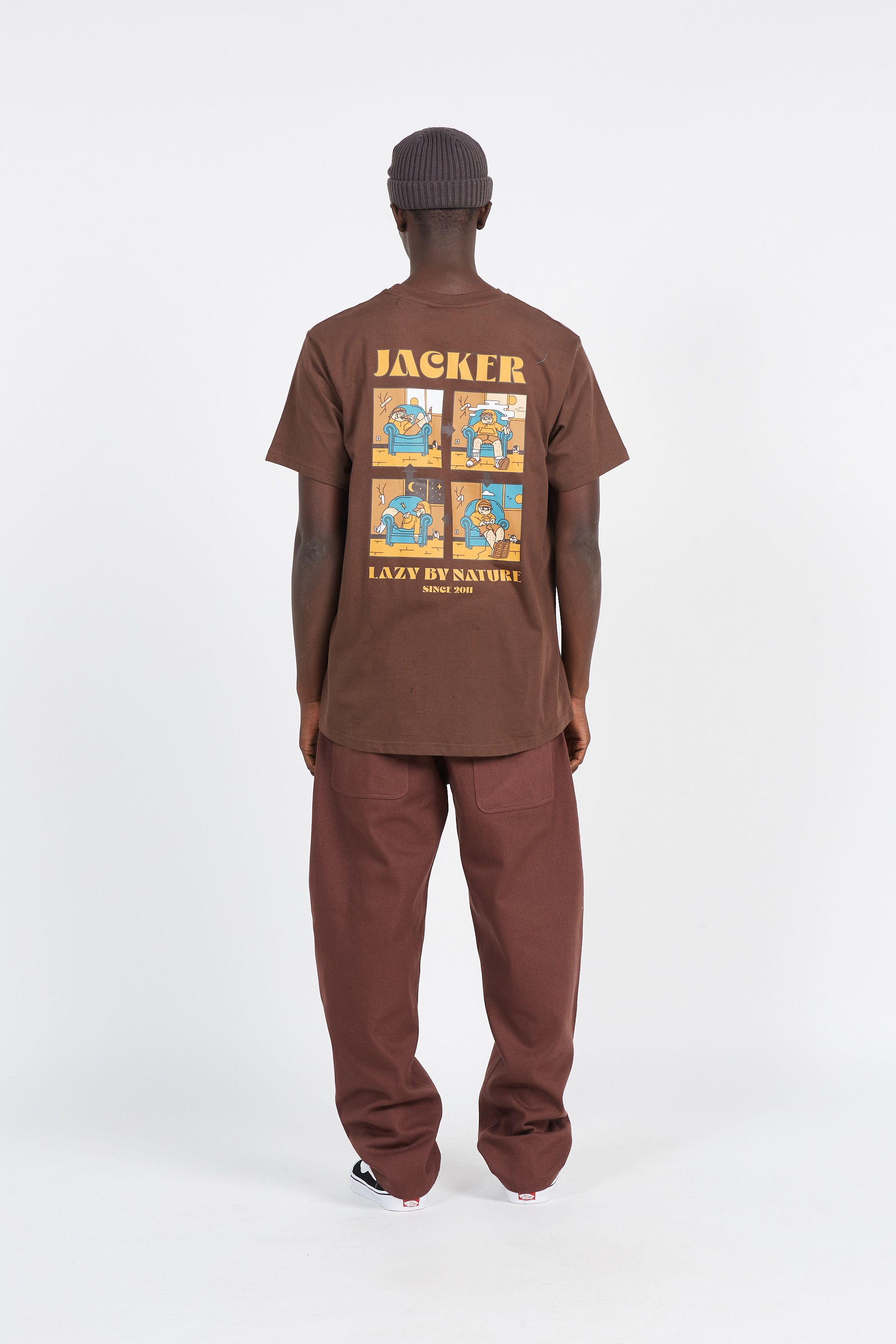 JACKER T-shirt  Lazy Marron