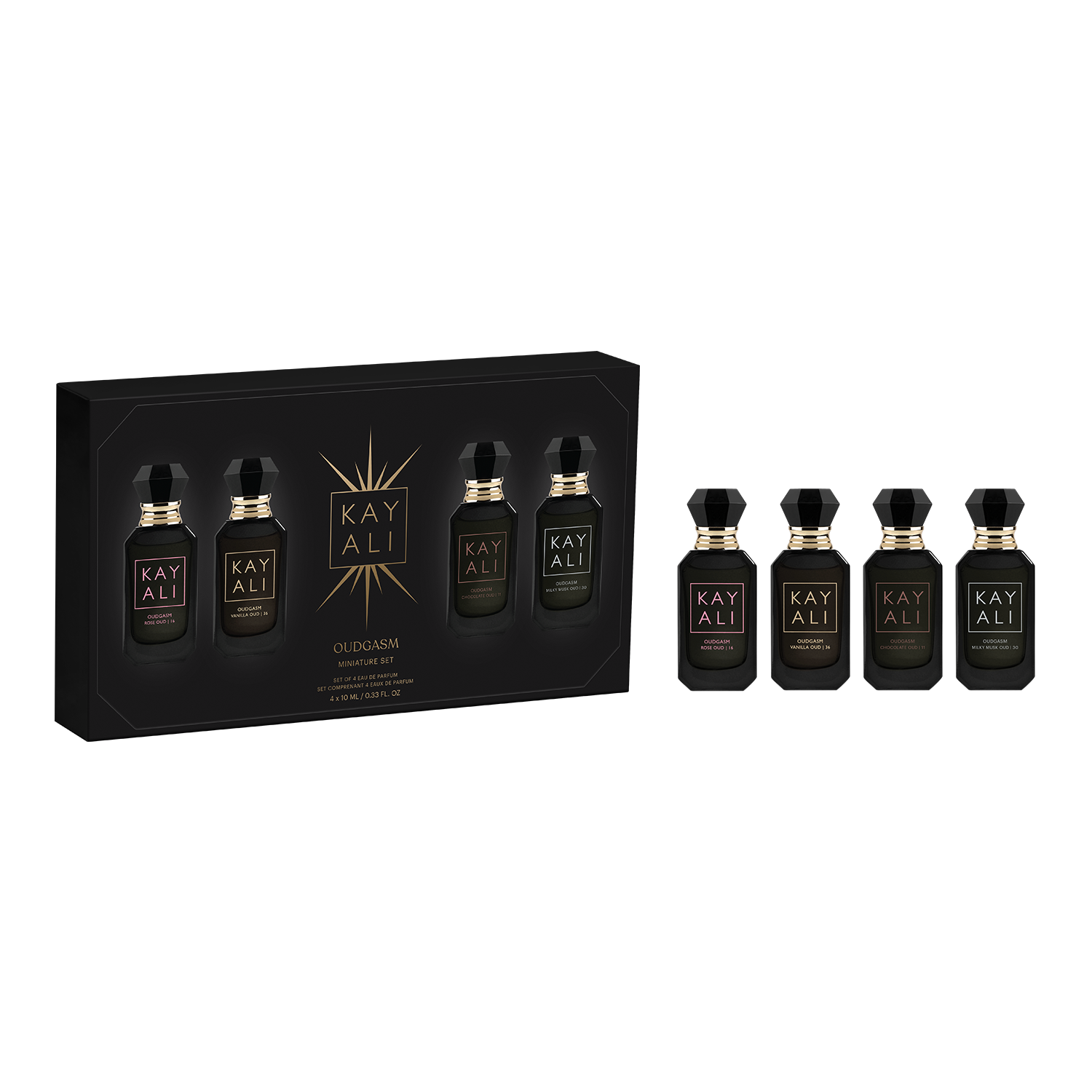 Oudgasm Miniature Set (Vanilla, Rose, Milky Musk, Chocolate)