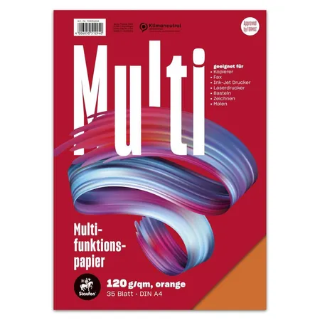 Staufen Style Multifunktionspapier A4 35 Blatt 120g/qm orange