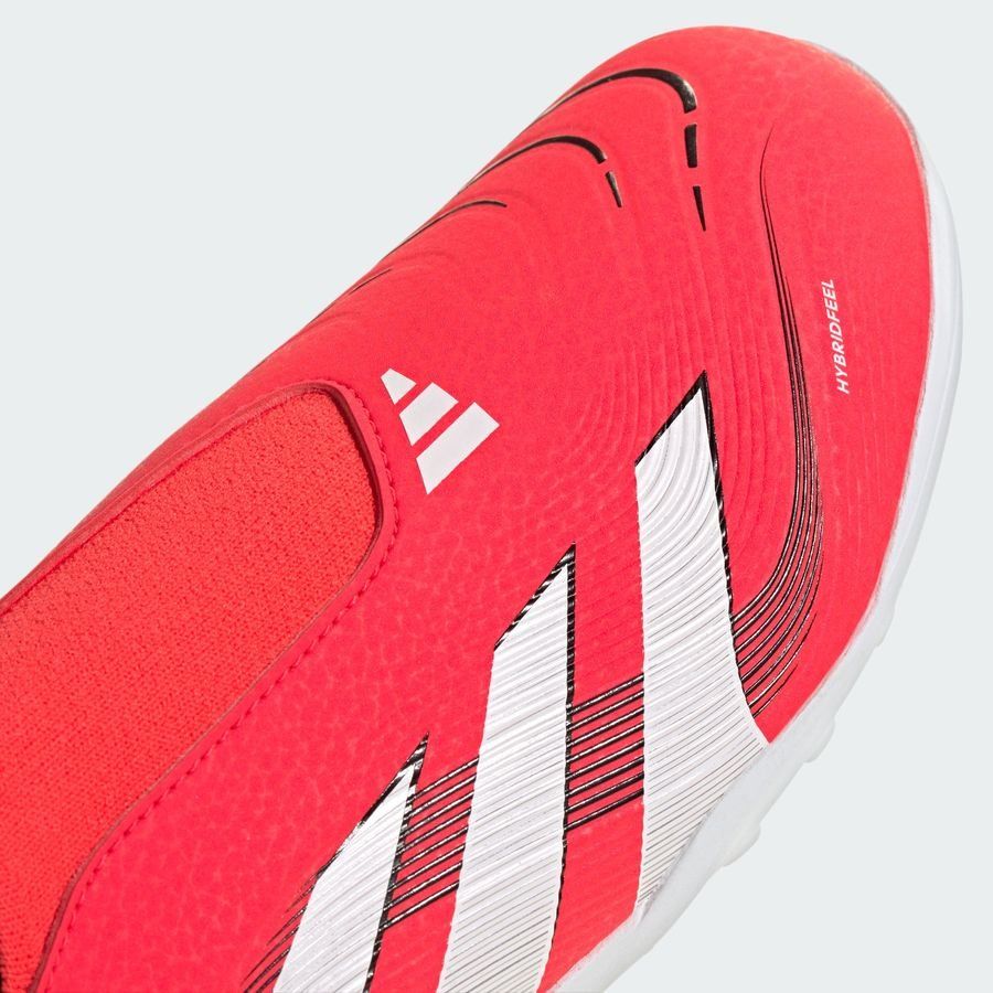 adidas Predator League Laceless TF Pure Victory - Lucid Red/Blanc/Noir Enfant