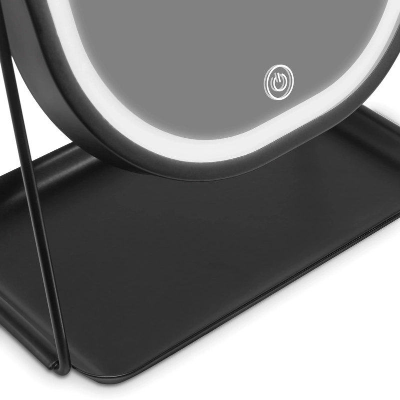 Gillian Jones Makeup Table Mirror LED-Light & Tray - Black 10212-00