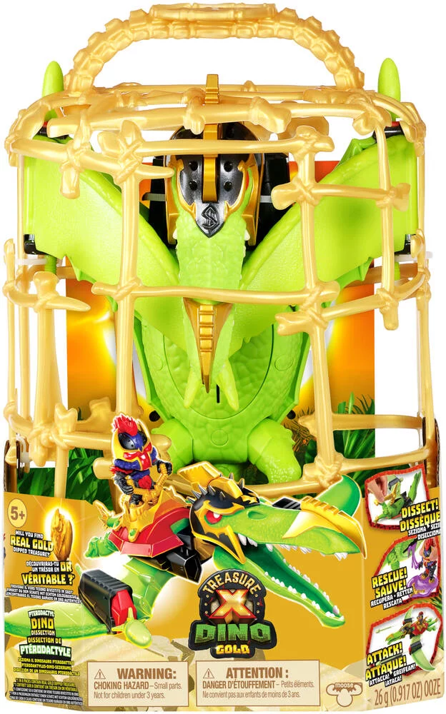 TRESOR X - PLAYSET PTERODACTYL  - L'OR DES DINOSAURES